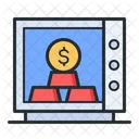 Deposit Investment Gold Icon