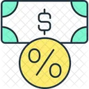 Deposit rate percentage  Icon