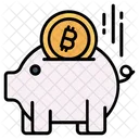 Depósito de bitcoins  Icono