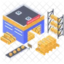 Warehouse Storeroom Storehouse Icon