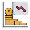 Depreciation Decrease Finance Icon