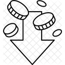 Depreciation Monetary Reduction Icon