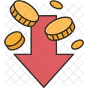 Depreciation Monetary Reduction Icon