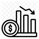 Depreciation Economy Down Icon
