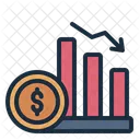 Depreciation Economy Down Icon