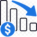 Depreciation Decline Loss Icon