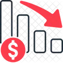 Depreciation Decline Loss Icon