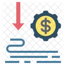 Depreciation Weak Lower Icon