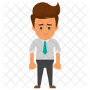 Depressed Businessman  Icon