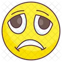 Depressed Emoji Sad Expression Emotag Icon
