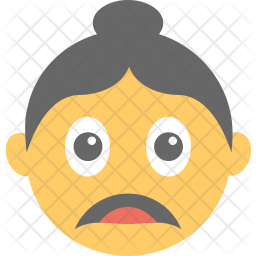 Depressed lady Icon