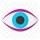 Deprimiertes Auge  Symbol