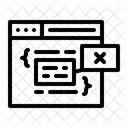 Codificacion Programacion Error Icono