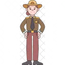 Deputy Sheriff Police Icon