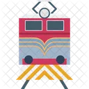 Der Personenzug Eisenbahnverkehr Retro Zug Symbol