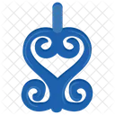 Die Sankofa Design Kunst Symbol