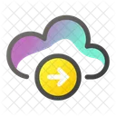 Derecha Computacion En La Nube Nube Icon