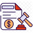 Derecho Financiero Ley Justicia Icono