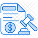 Derecho Financiero Ley Justicia Icono