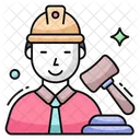 Derecho Laboral Oferta Martillo Icono