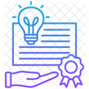 Derechos Propiedad Intelectual Licencia Icon