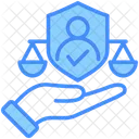 Derechos Legales Proteccion Icon