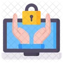 Copyright Portatil Candado Icono