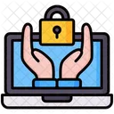 Copyright Portatil Candado Icono
