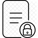 Derechos De Autor Seguridad Del Contenido Datos Bloqueados Icono