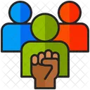 Derechos De Los Trabajadores Apoyo Objetivo Icono