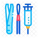 Dermatologische Behandlung Instrument Symbol