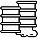 Derrame De Petroleo Derrame De Productos Quimicos Contenedor De Petroleo Icono