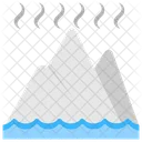 Derretimiento De Glaciares Cambio Climatico Calentamiento Global Icono