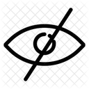 Desabilitar Olhos Interface Do Usuario Celular Icon