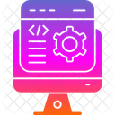 Desarrollador De Software Codigo Computadora Icon