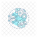 Conceptos De Pantallas De Aplicacion Nomada Digital Icon