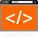 Desarrollo Codificacion Web Icono