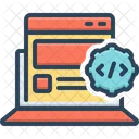 Desarrollo De Aplicaciones Optimizacion Html Icono