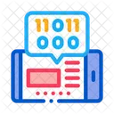 Telefono Aplicacion Binario Icono