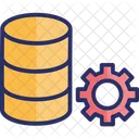 Desarrollo De Big Data Almacenamiento De Contenidos Gestion De Datos Icono