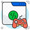 Desarrollo De Juegos Codificacion De Juegos Programacion De Juegos Icono