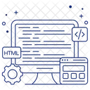 Codificacion Web Programacion Web Desarrollo De Software Icon