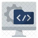 Desarrollo De Software Codificacion Programacion Icono