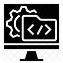 Desarrollo De Software Codificacion Programacion Icono