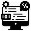 Desarrollo De Software Codificacion Web Optimizacion De Codigo Icono