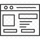 Desarrollo de diseño web  Icono