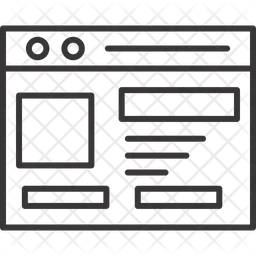 Desarrollo de diseño web  Icono