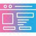 Desarrollo de diseño web  Icono