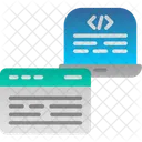 Desarrollo Frontend Codigo Codificacion Icono