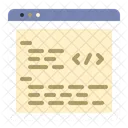 Escribir Sitio Web Guion Icono